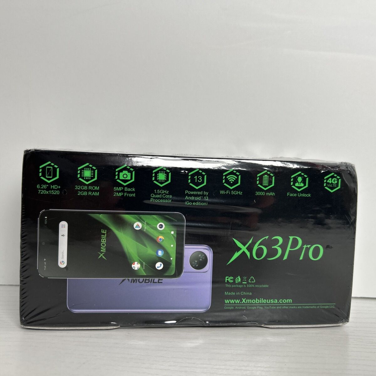 Xmobile X63PRO Android smartphone, Unlocked 32GB ROM 2GB RAM Xmobile X63PRO Android smartphone, Unlocked 32GB ROM 2GB RAM