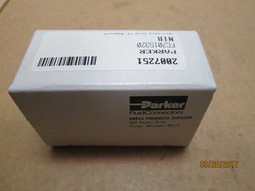 NEW, PARKER FC701-5/32-0 FLOW CONTROL VALVE, 2 PC'S X LOT. - Picture 2 of 2