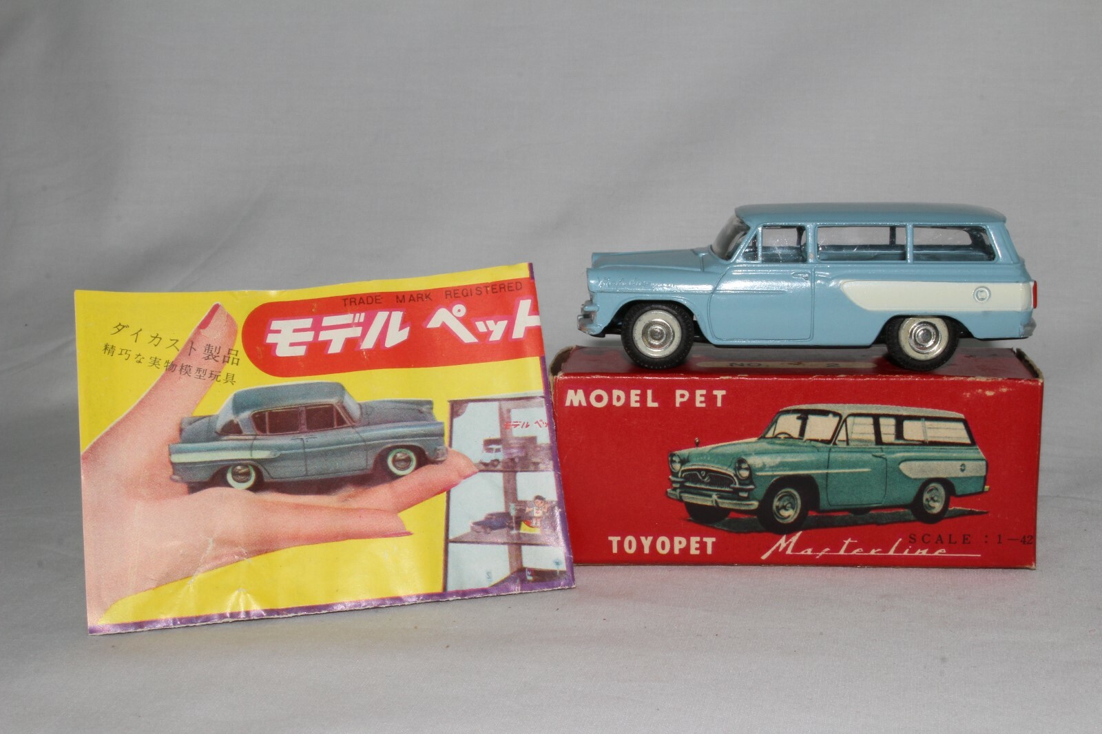 ATC Modelo Pet, hecha en Japón 1959 TOYOPET Station Wagon, En Caja, agradable Original ATC Modelo Pet, hecha en Japón 1959 TOYOPET Station Wagon, En Caja, agradable Original