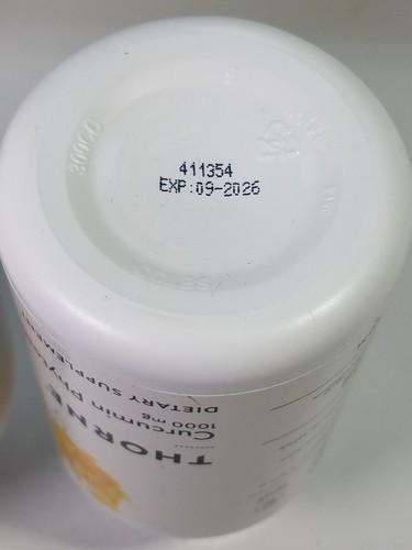Thorne Curcumin Phytosome 1000mg 120 Cap & Glycine 1000mg 250 Cap Combo Exp 2026 - Picture 7 of 12
