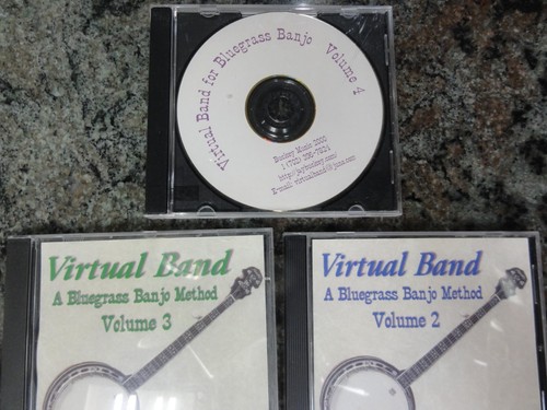 Virtual Band Banjo 4 Books and 5 CDS Bluegrass Banjo Method - Foto 20 di 21
