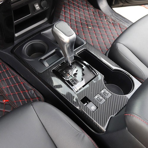 2X Carbon Fiber Center Gear Shift Panel Cover Trim For 4Runner 2010+ SR5/LIMITED - Bild 3 von 7