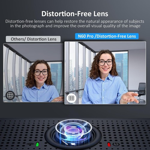 Gen 2 1080P Webcam with Distortion-Free Lens & Noise-Canceling Mic for Pro Calls - Photo 4/10
