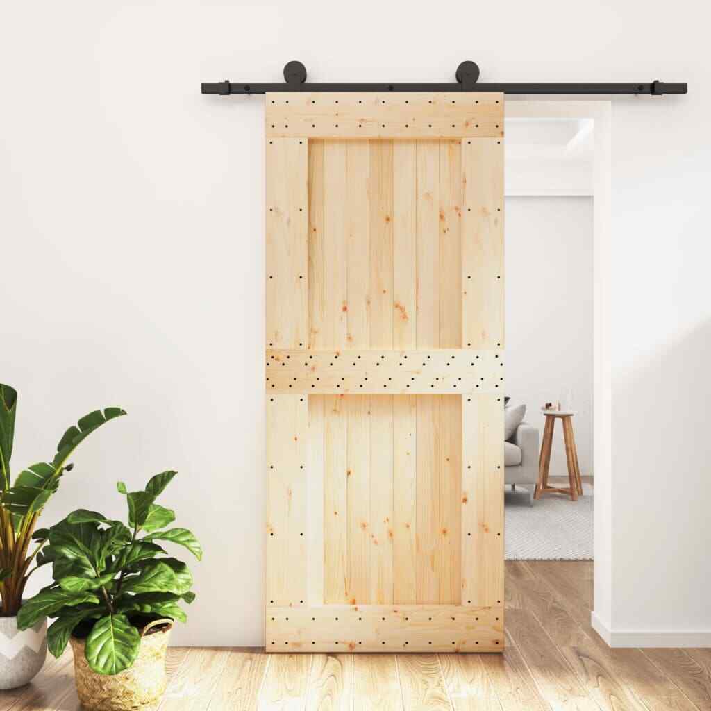 Gecheer Sliding Barn Door Interior Wooden Sliding Door Wardrobe Closet O3Y1
