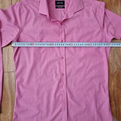 Pierre Cardin Men's Long Sleeve Super Slim Button Up Collared Shirt Size M - GUC - Picture 9 of 10