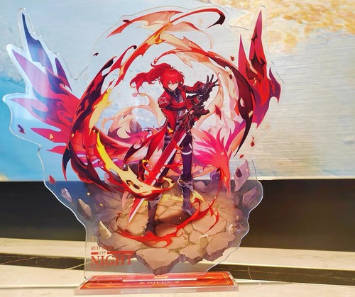 Soporte acrílico dilucido rojo oficial miHoYo Genshin Impact Standee - Imagen 5 de 11
