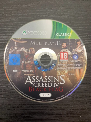 CD SEUL Assassin's Creed IV Black Flag Disc 2 Multiplayer Xbox 360 PAL