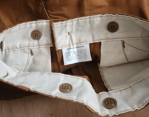 Vintage L.L. Bean Women Utility Outdoor Brown Heavy Duty Pants - Picture 9 of 14