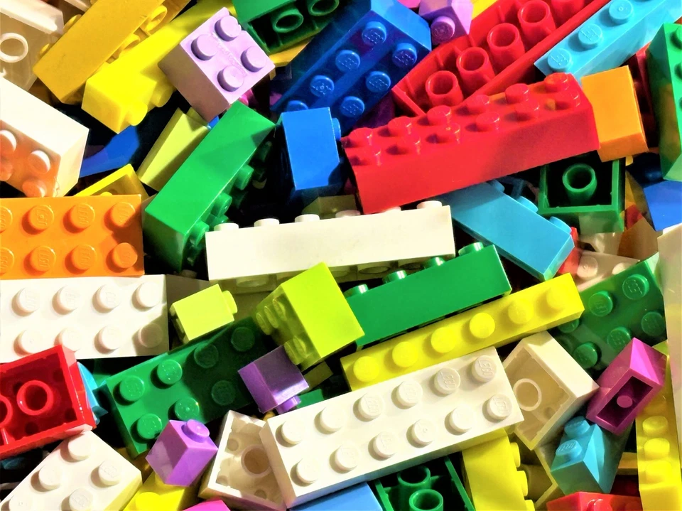 🔥150 LEGO Basic Bricks Blocks Sizes 1x2 2x2 2x3 2x4 bulk lot mix colors large - Image 2 of 4