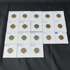 1941 P-1958 P Lincoln Wheat  Cent Collectible Coins (FINE - VERY FINE) 18 Coins