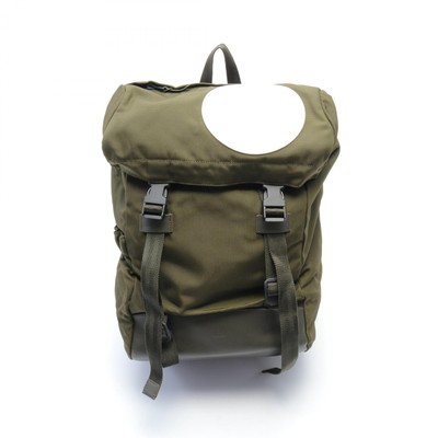 Dunhill Rucksack Backpack Nylon leather Khaki White Used mens eBay