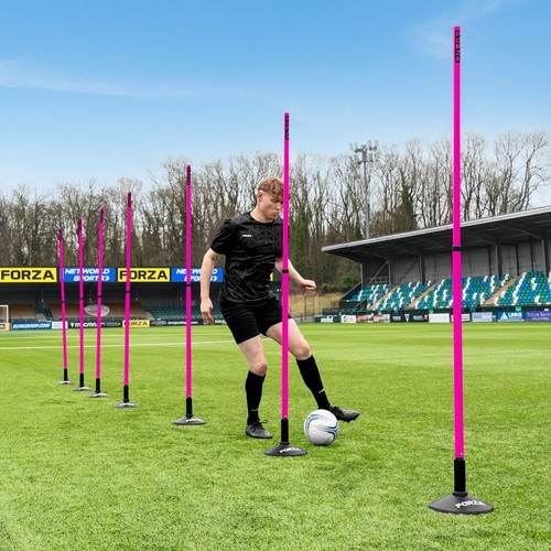 FORZA Teleskop Slalomstangen | verstellbare 8er Pack Stangen | mehrere Farben - Bild 61 von 80