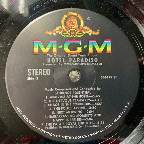 Hotel Paradiso 1966 Original Vinyl Soundtrack LP Laurence Rosenthal EXCELLENT! - Picture 6 of 6