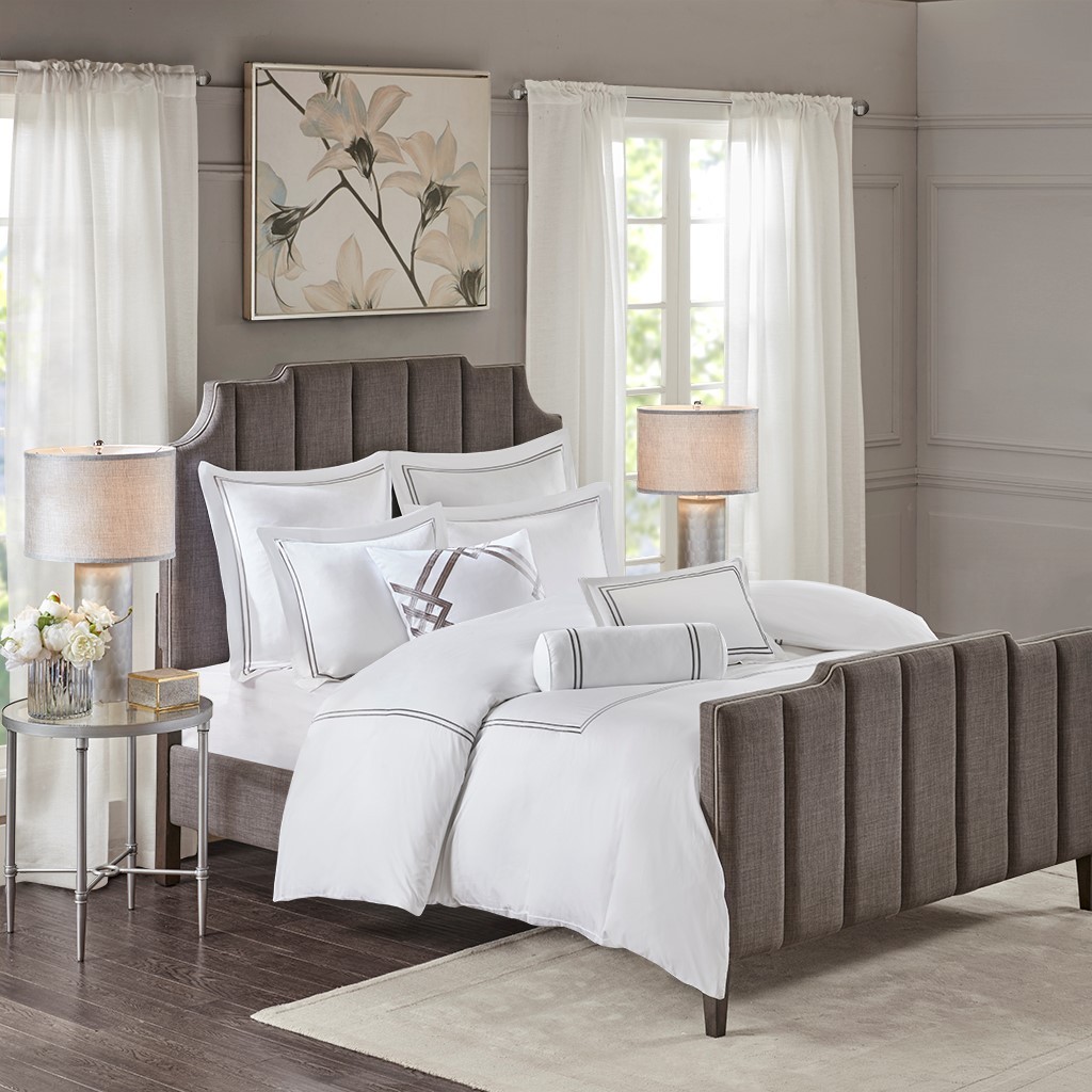 Queen Hotel 101 400 Thread Count Comforter Set Cotton Grey Madison Pk Signature Queen Hotel 101 400 Thread Count Comforter Set Cotton Grey Madison Pk Signature