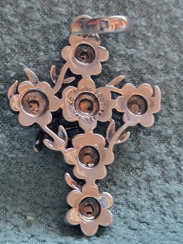Barry Kieselstein cord KC 925 14k Flower & Bee Pendant Studio 2007 - Picture 4 of 9