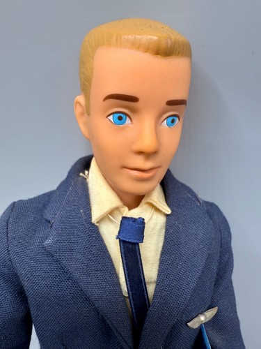 Mattel Ken painted hair blonde 1962 Mit Amerikan Airlines Captan #0779 Komplett - Picture 3 of 9