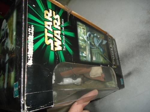 Star Wars 12" Speeder Bike Biker Scout POTF2 Power Of The Force w/Original Box! - Bild 4 von 7