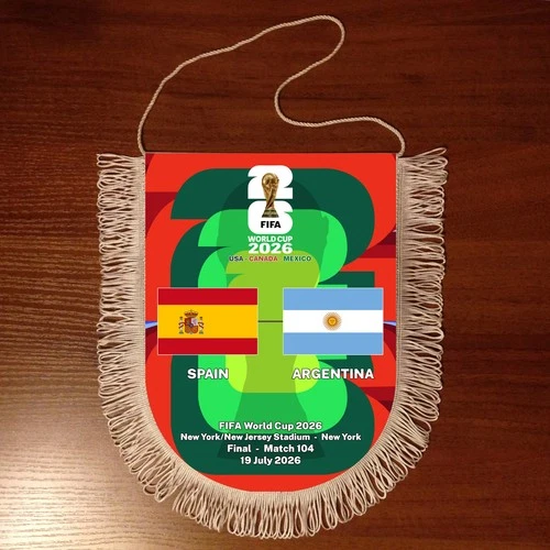 Pennant Spain - Argentina World Cup 2026 Football Team