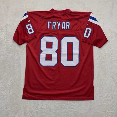 Camiseta deportiva de los New England Patriots para hombre grande roja NFL fútbol Reebok Irving Fryar - Imagen 8 de 16
