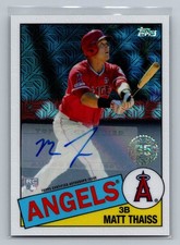 Matt Thaiss 2020 Topps 1985 Topps Baseball 35th Anniversary Autographs Angels