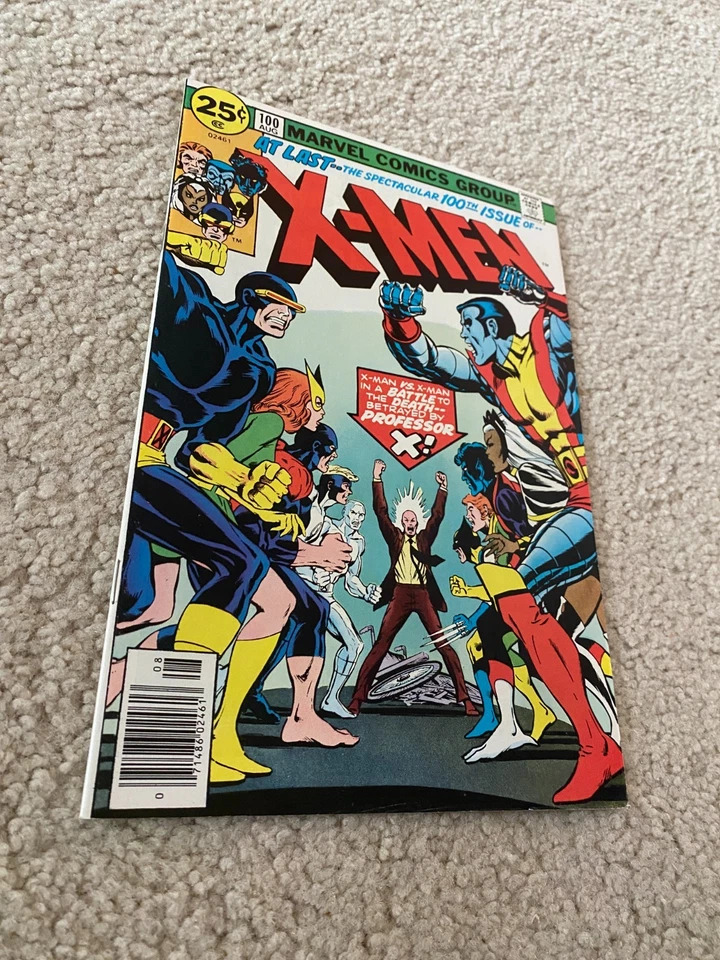 Uncanny X-men  100  VF+  8.5  High Grade  Wolverine  Cyclops  Storm  Colossus - Image 3 of 4