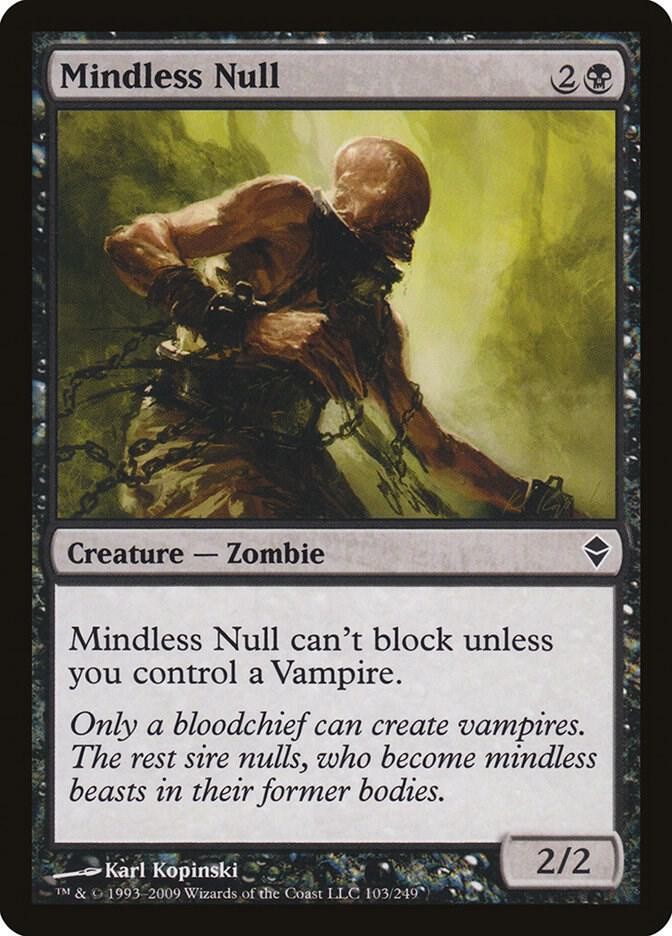 Mindless Null C 103 Zendikar Near Mint