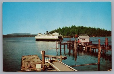 Motor Ferry Klickitat Friday Harbor San Juan Islands Washington Postcard