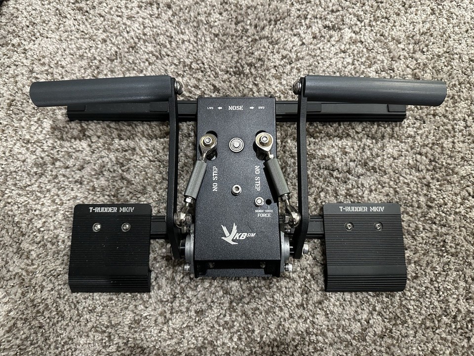 VKB T-Rudder MK IV Includes Pedals, Cables, and Connector Box | eBay