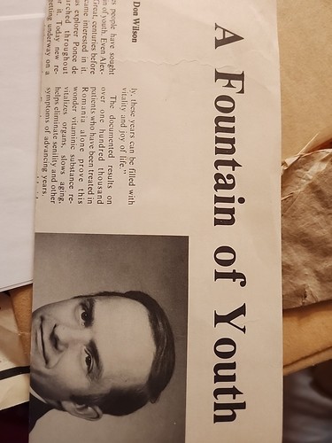 DON WILSON FOUNTAIN OF YOUTH ELIXIR FLIER Institute Of Medical Researh MIAMI - Picture 4 of 9