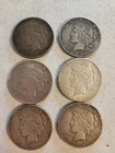 6 Coin Lot Of Morgan silver dollars. (SK16)