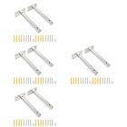  4 Sets Floating Shelves Bracket Shelf Supporting Holders Stainless Shelf