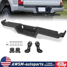 Chrome Rear Step Bumper Assembly For 2017-2022 Ford F-250 F-350 Super Duty