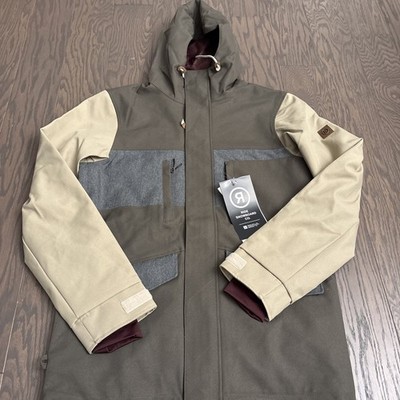 RIDE Snowboards Montlake Jacket Mens Size Medium $249 MSRP Tan Brown Ski Coat