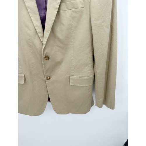 Tommy Hilfiger Herren Blazer Jacke Beige Größe 42 Baumwollmischung Sport Mantel - Bild 4 von 7