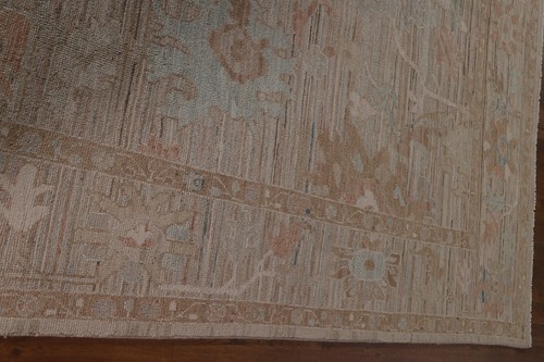 Vegetable Dye Hand-Knotted Oushak Turkish Area Rug 8x10 Ft Transitional Wool Rug - Picture 14 of 21