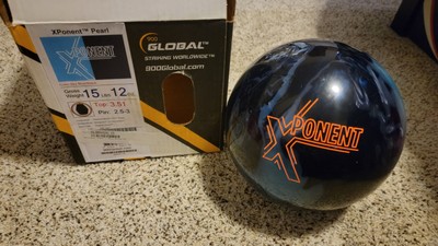 『美品』900global  エックスポーネントパール　15P ボウリングボール 900 Global Xponent Pearl Bowling Ball | 15.12 Pounds Mid
