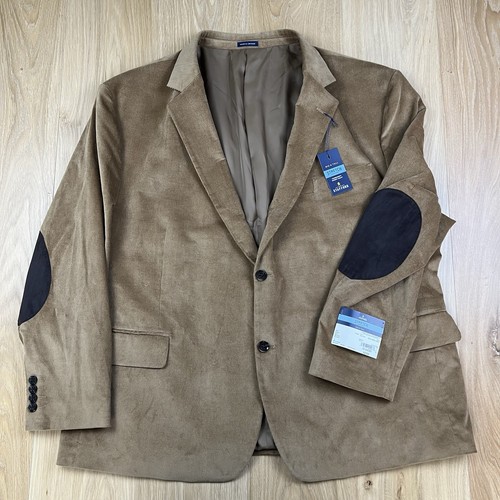 NWT Stafford Corduroy Sport Coat Size 56 Short Big & Tall