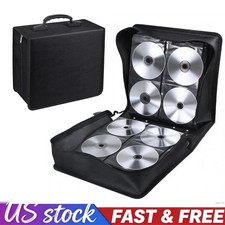520 Disc CD/DVD Wallet Binder Book Sleeves Disc Storage Bag Carrying Case Box US