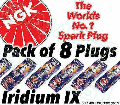 8x NEW NGK IRIDIUM IX SPARK PLUGS - Part no. BPR8HIX Stock no. 6742 8pk