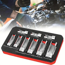 9pcs O2 Sensor Socket Wrench Set 10-22mm Oxygen Sensor Remover Installer Tool 9pcs O2 Sensor Socket Wrench Set 10-22mm Oxygen Sensor Remover Installer Tool