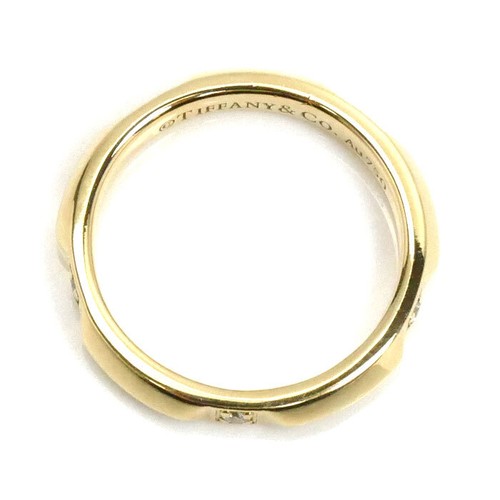 Tiffany & Co. Anillo de diamantes True Band oro amarillo K18 JP talla 8 / EE. UU. 4,5 / EU48 - Imagen 4 de 8