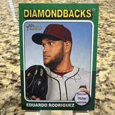 2024 Topps Heritage High Number Eduardo Rodriguez #580 Green Border Diamondbacks