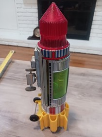 Vintage 60s 70s Tin SpaceRocket Saturn X 5 11.5" Made By ALPS Japan Non-working