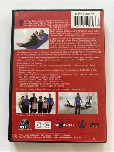 Power Pilates: Connect to Your Bodys Core - Beginner Workout (DVD, 2004) - Picture 2 of 4