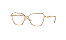 VERSACE VE1292 1507 Peach Transparent Demo Lens 54 mm Women's Eyeglasses
