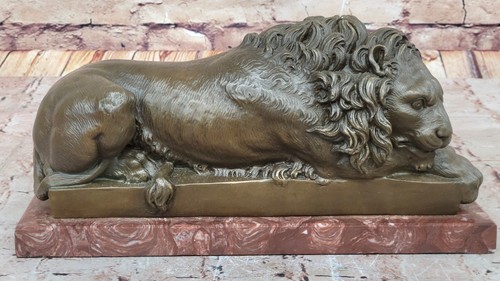 Vintage Signed European Finery Bronze Lion King of the Jungle Sculptural Gift NR - Picture 4 of 10