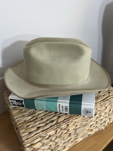 Vintage Stetson Open Road Hat Men’s Cowboy Fedora Western Style Classic Rodeo - Picture 4 of 10