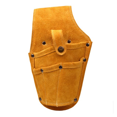 Borsa porta attrezzi in pelle di mucca borsa elettrica saldatore saldatore borsa ignifuga - Foto 13 di 14