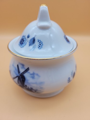Ter Steege BV Delft Blauw crema, zucchero, sottopiatto decorato a mano blu Olanda - Foto 13 di 21