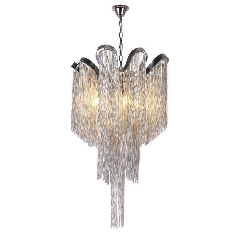 Luxury Chandeliers Aluminum ceiling Light Nordic Chain Tassels Ceiling Lamp